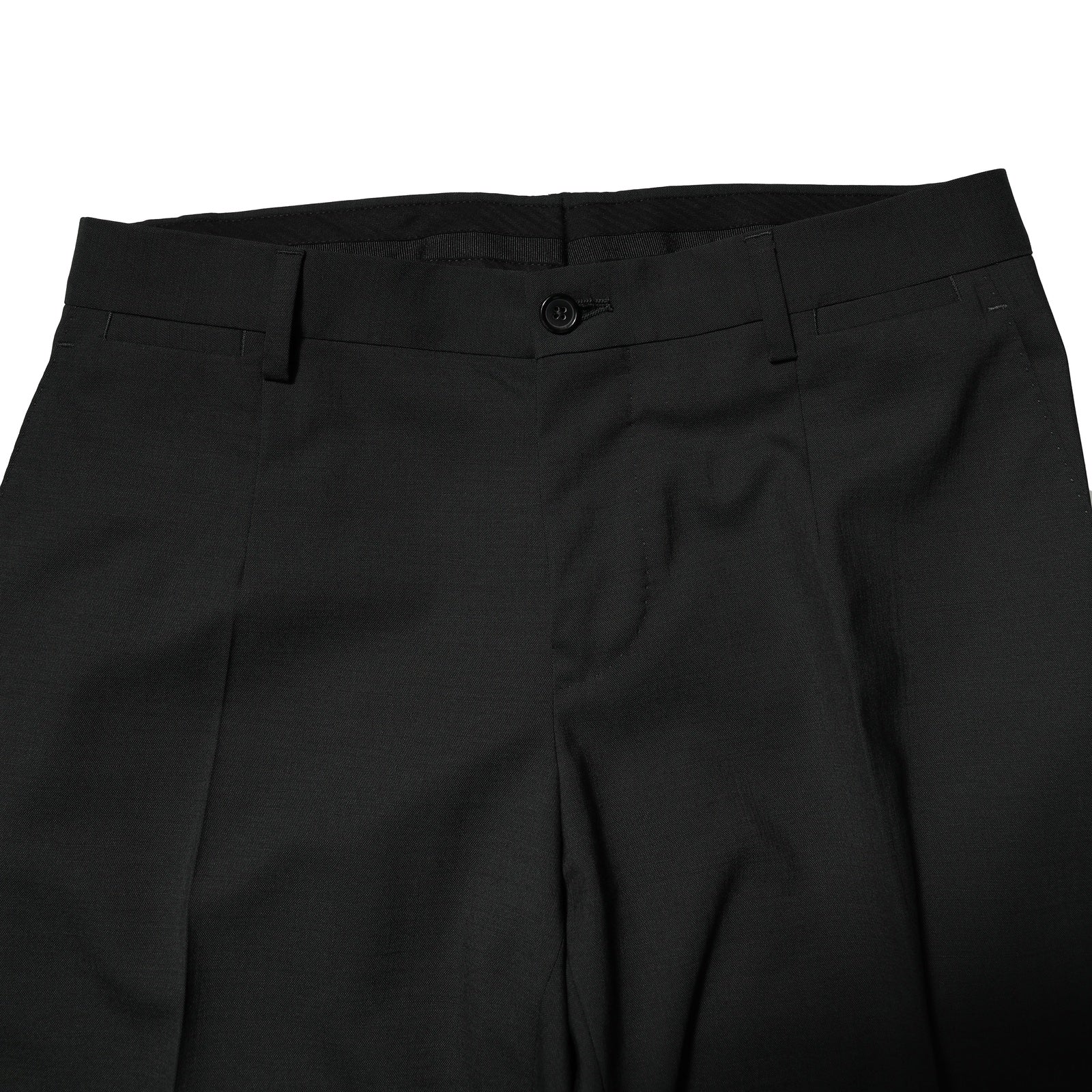 Black Wool 2 Piece Single Breasted Suit