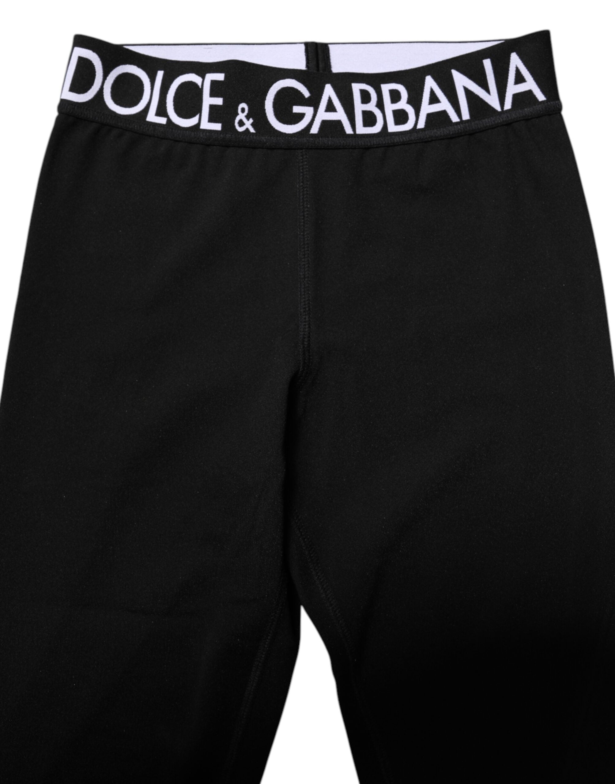 Black Silver Nylon Skinny Men Leggings Pants