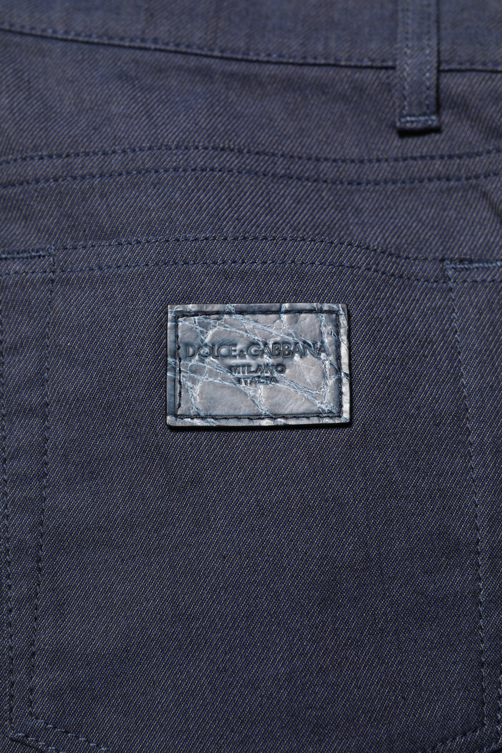 Dark Blue Cotton Skinny Denim Jeans