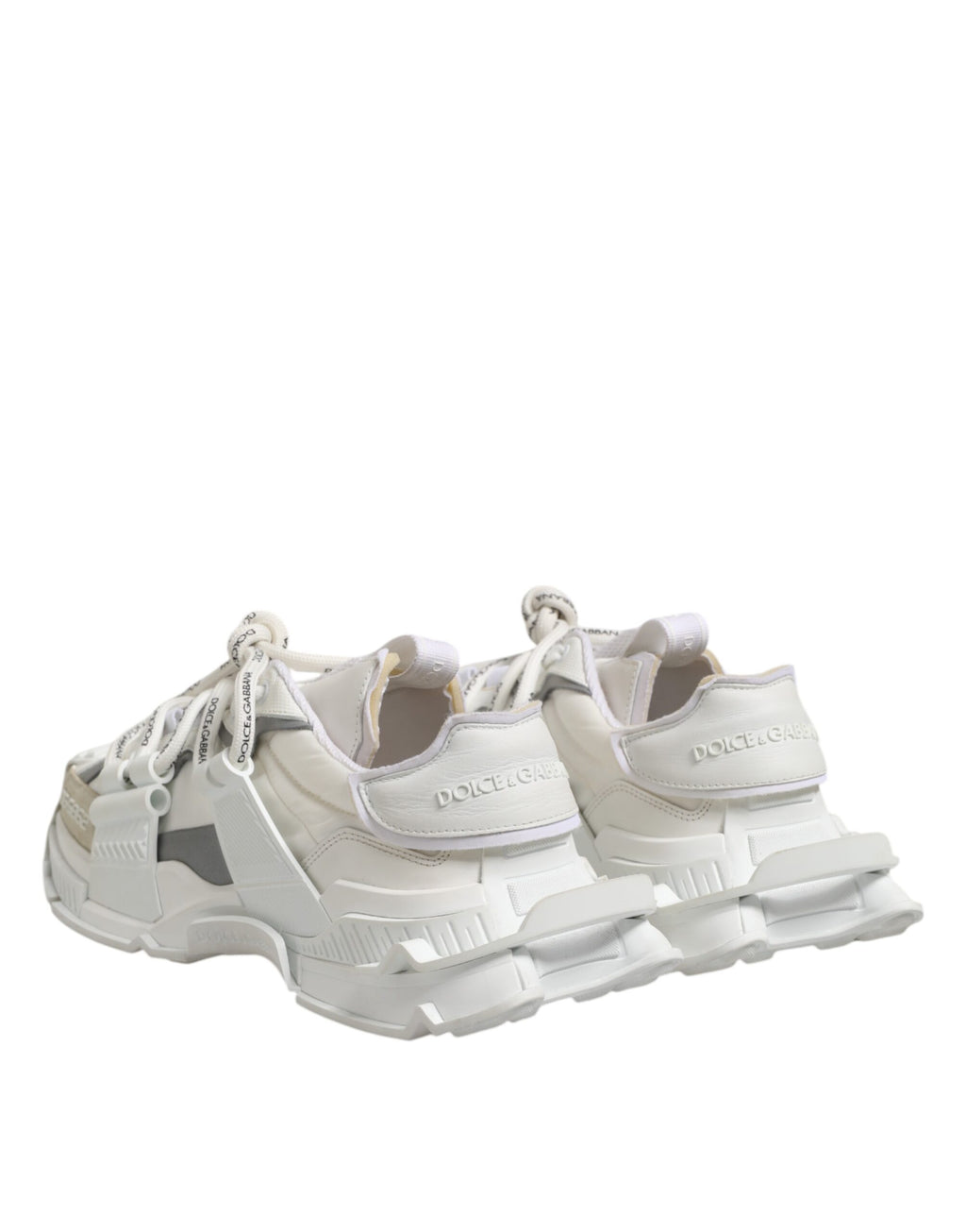 White Gray Low Top Space Sneakers Shoes