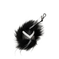Black Leather Keychain