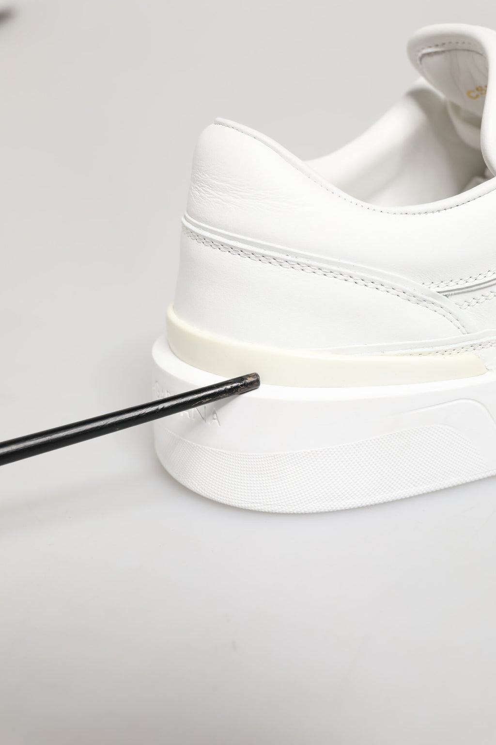 White Miami Leather Low Top Sneakers Shoes