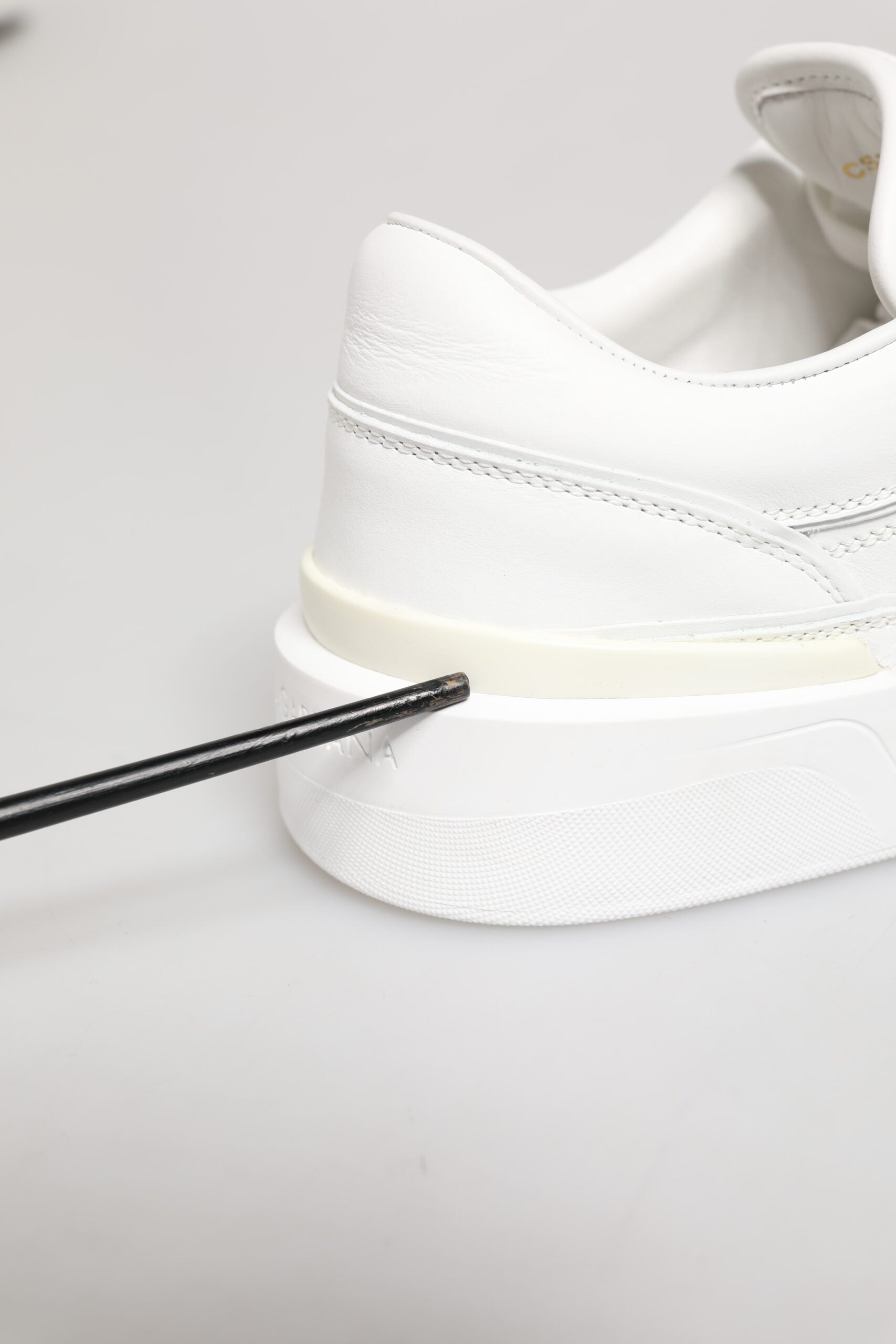 White Miami Leather Low Top Sneakers Shoes