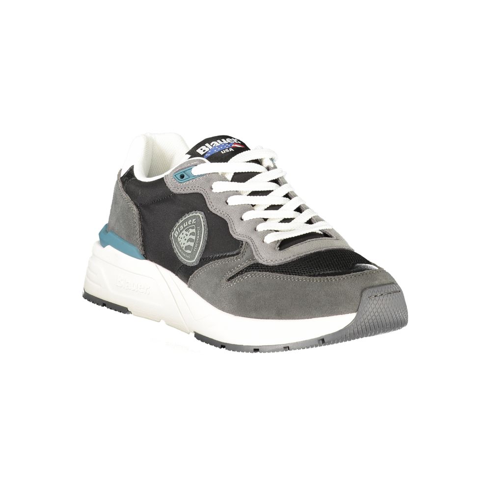 Nero Polyurethane Men Sneaker