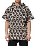 Brown White DG Logo Short Hoodie Sweater