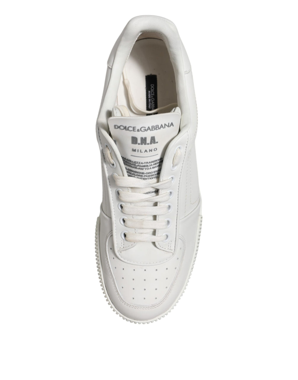 White Miami Leather Low Top Sneakers Shoes