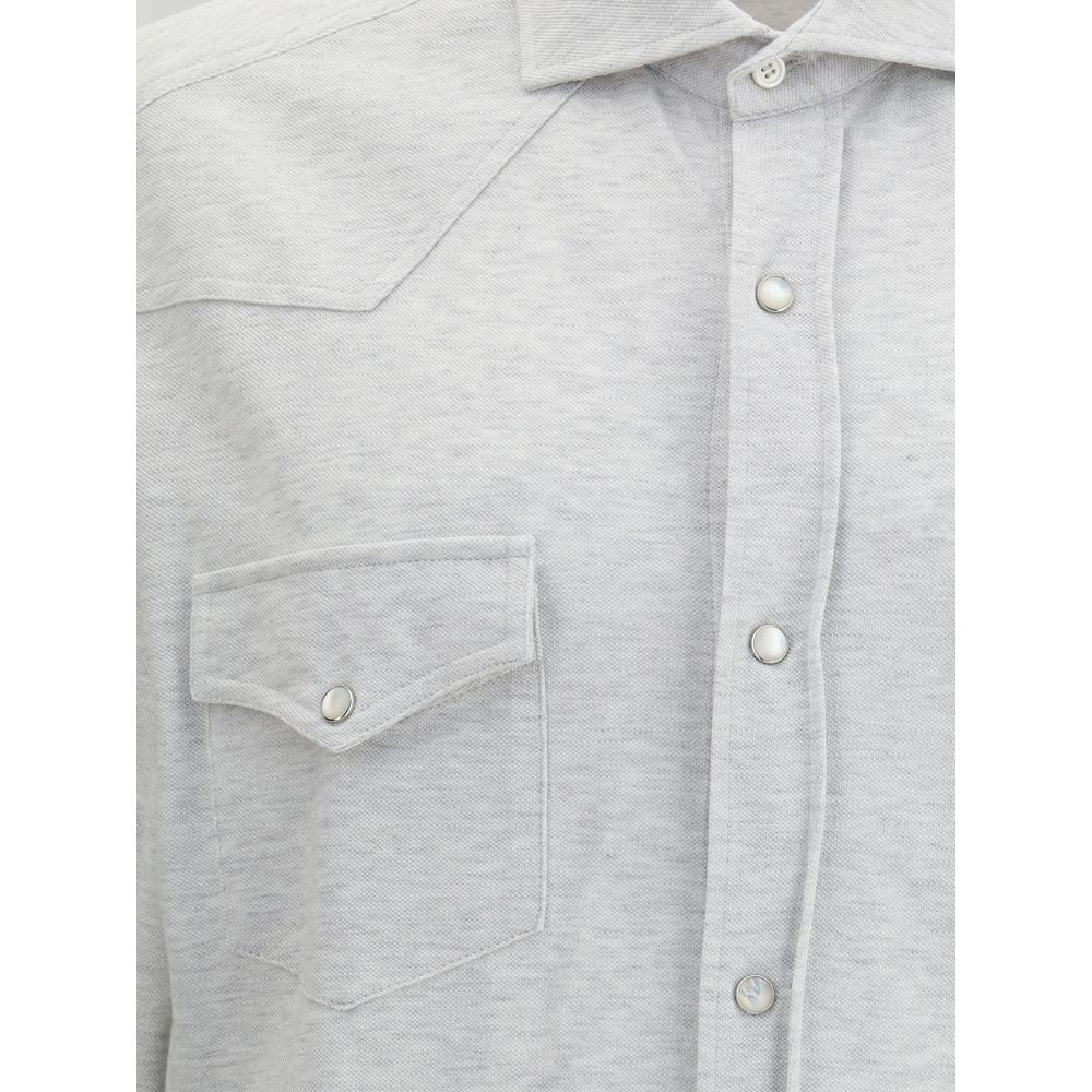 Gray Denim Shirt