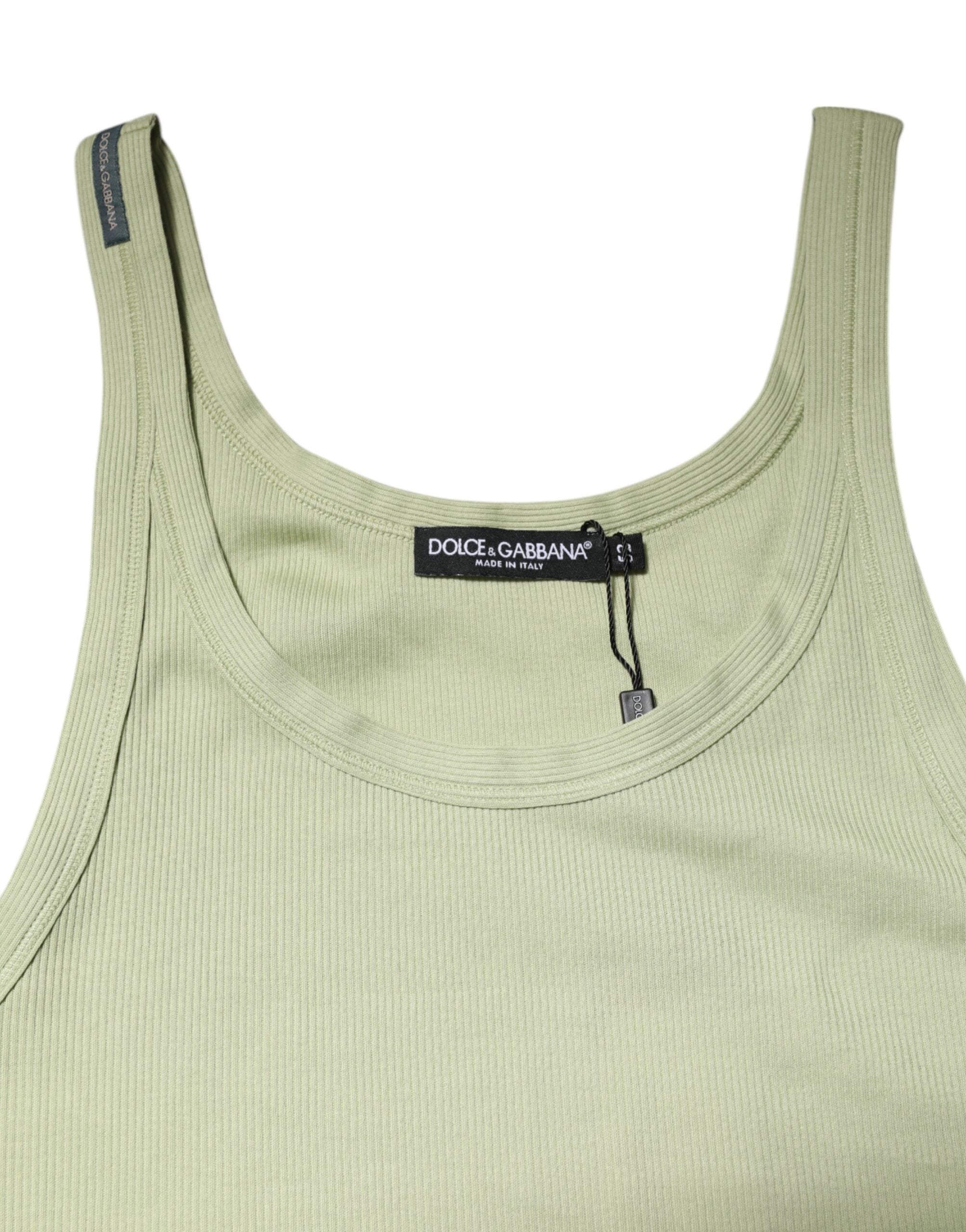 Light Green Tank Sleeveless Men T-shirt
