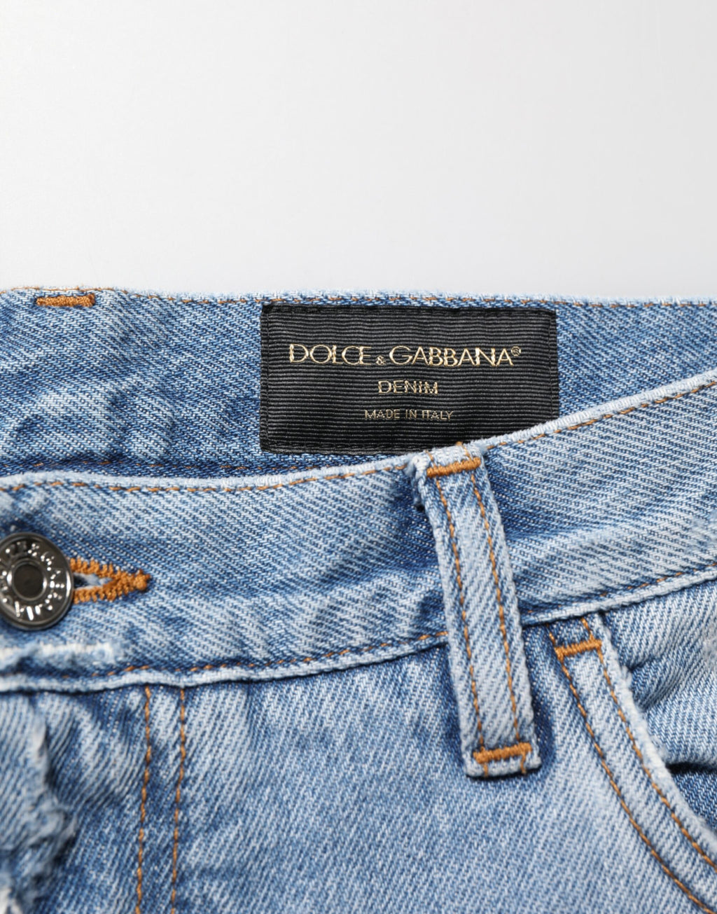 Blue Distressed Ripped Denim Pants Jeans