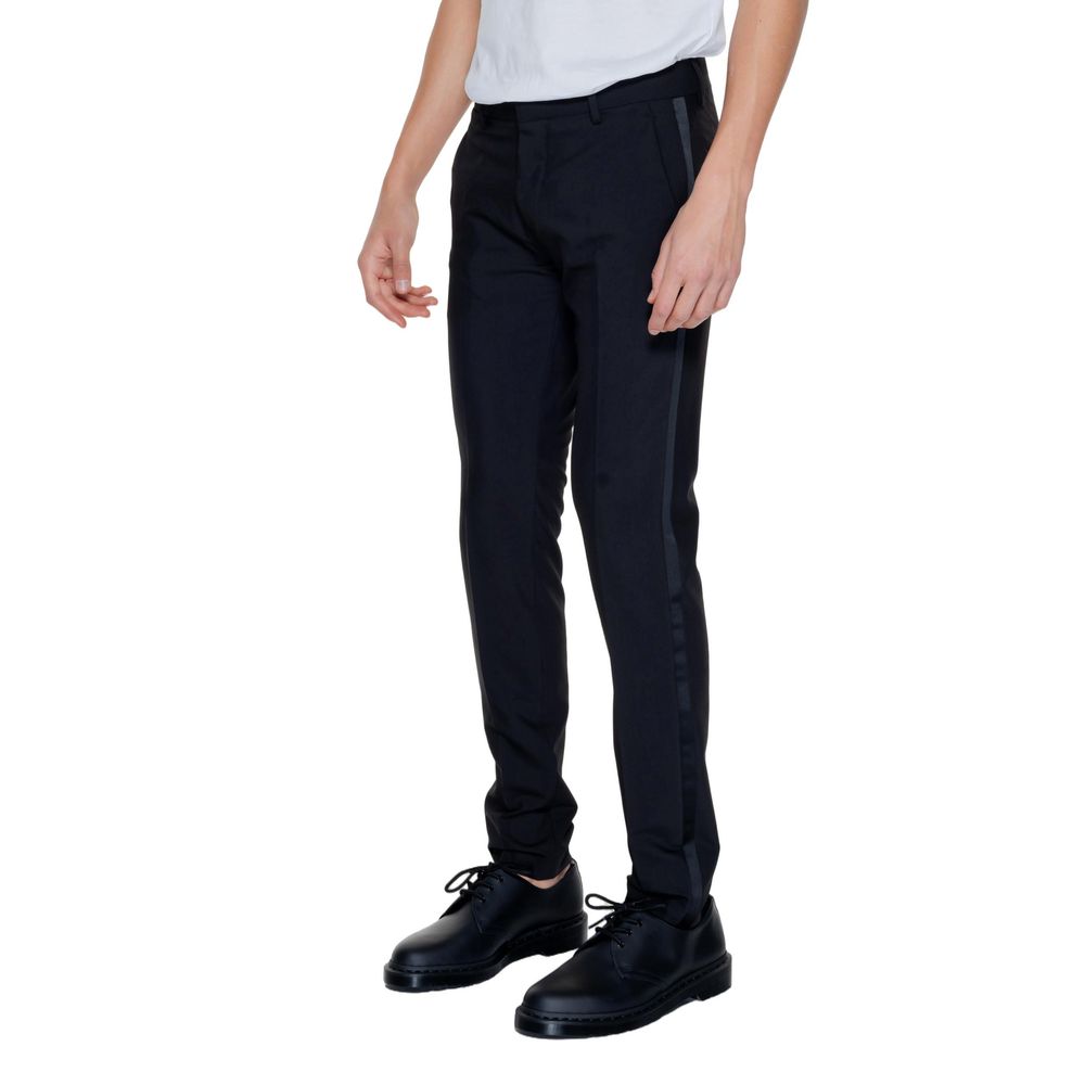 Black Polyester Dress Pants