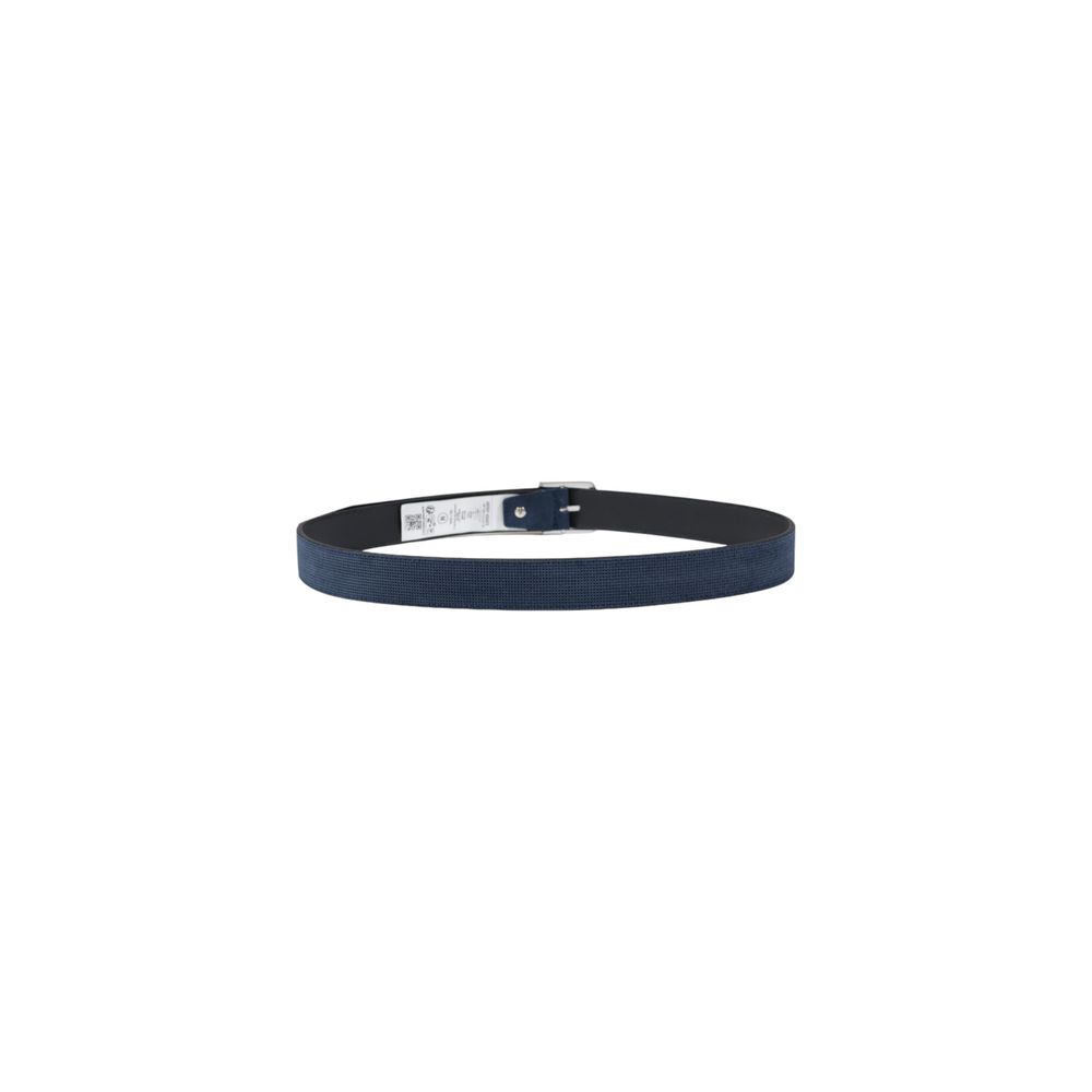 Blue Leather Regular Belt