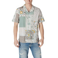 Bicolor Viscose Shortsleeve Shirt