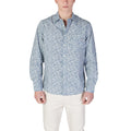 Blue Cotton Pattern Shirt