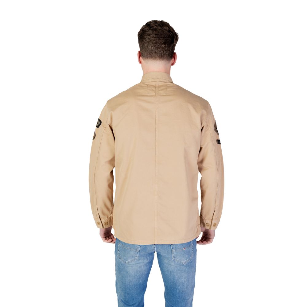 Beige Denim Shirt