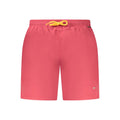 Rosso Poliammide Men's Swim Boxer