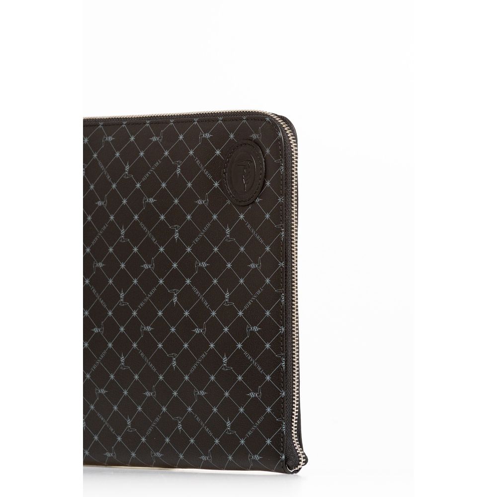 Black Leather Men Clutch