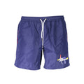 Blu Polyester Men's Swim Boxer
