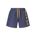 Blue Nylon Men's Swim Trunk