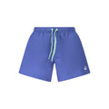 Blue Nylon Men's Swim Boxer