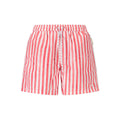 Red Polyester Men's Swim Trunk
