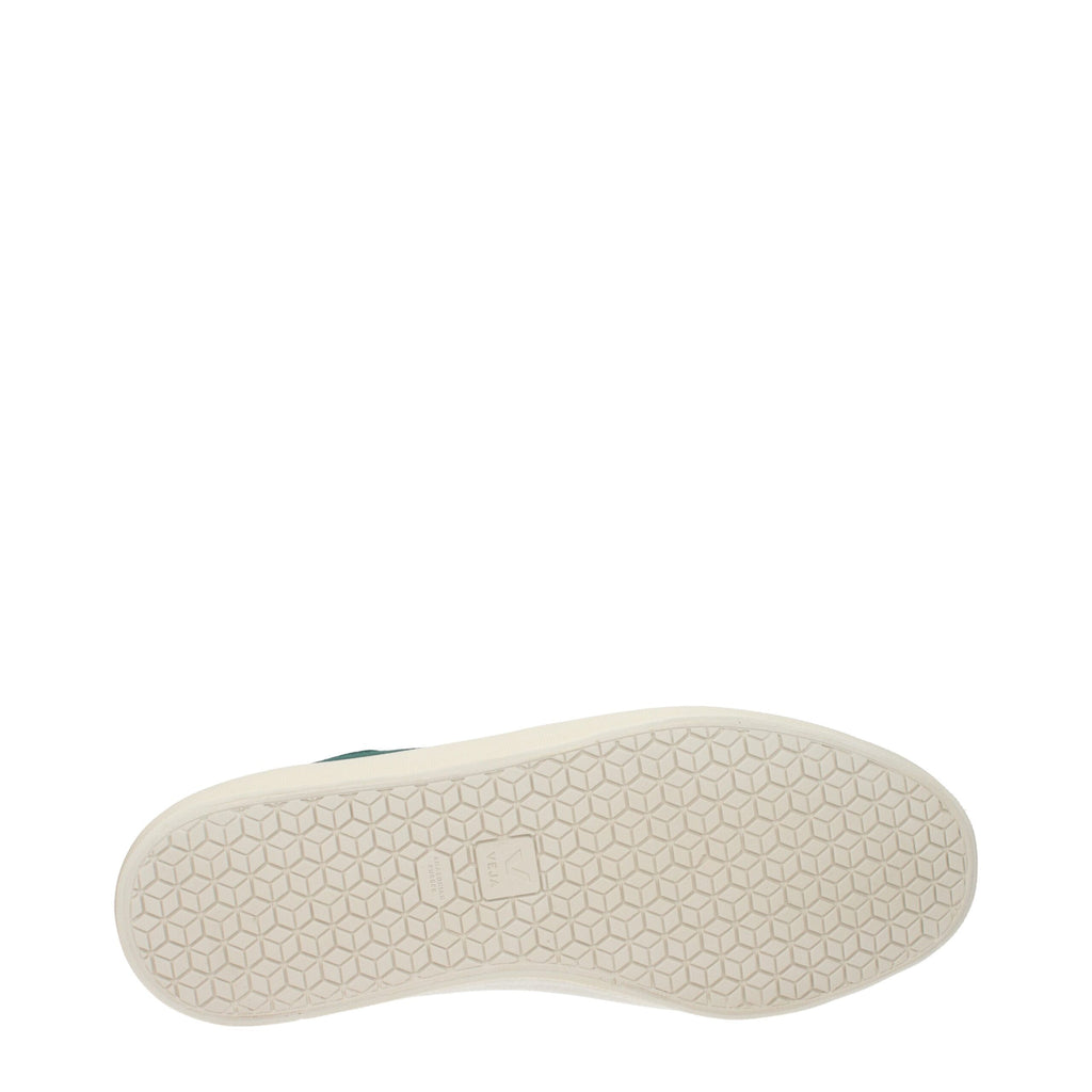 Green Fabric Low Top Sneakers