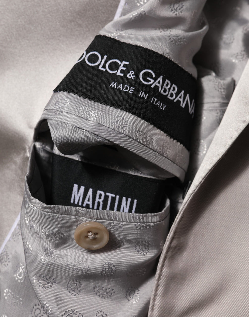 Light Gray Wool 2 Piece MARTINI Formal Suit