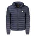 Blu Polyester Men Jacket