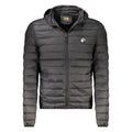Black Polyester Men's Light Jacket
