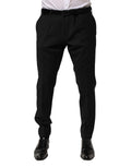 Black Wool Formal Dress Men Trouser Pants
