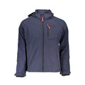 Blue Polyester Men's Jacket