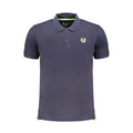 Blue Cotton Men's Polo Shirt