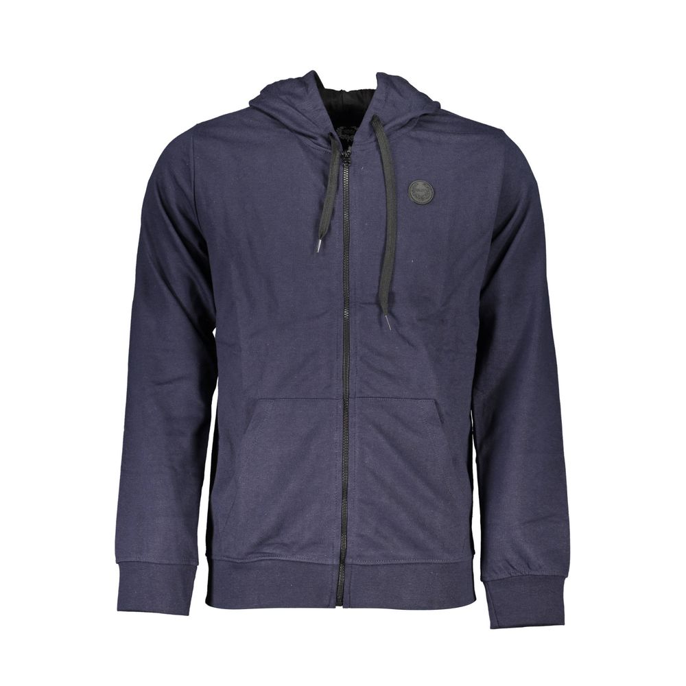 Blue Cotton Men's Hoodie