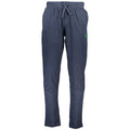 Blue Cotton Men's Track Pant