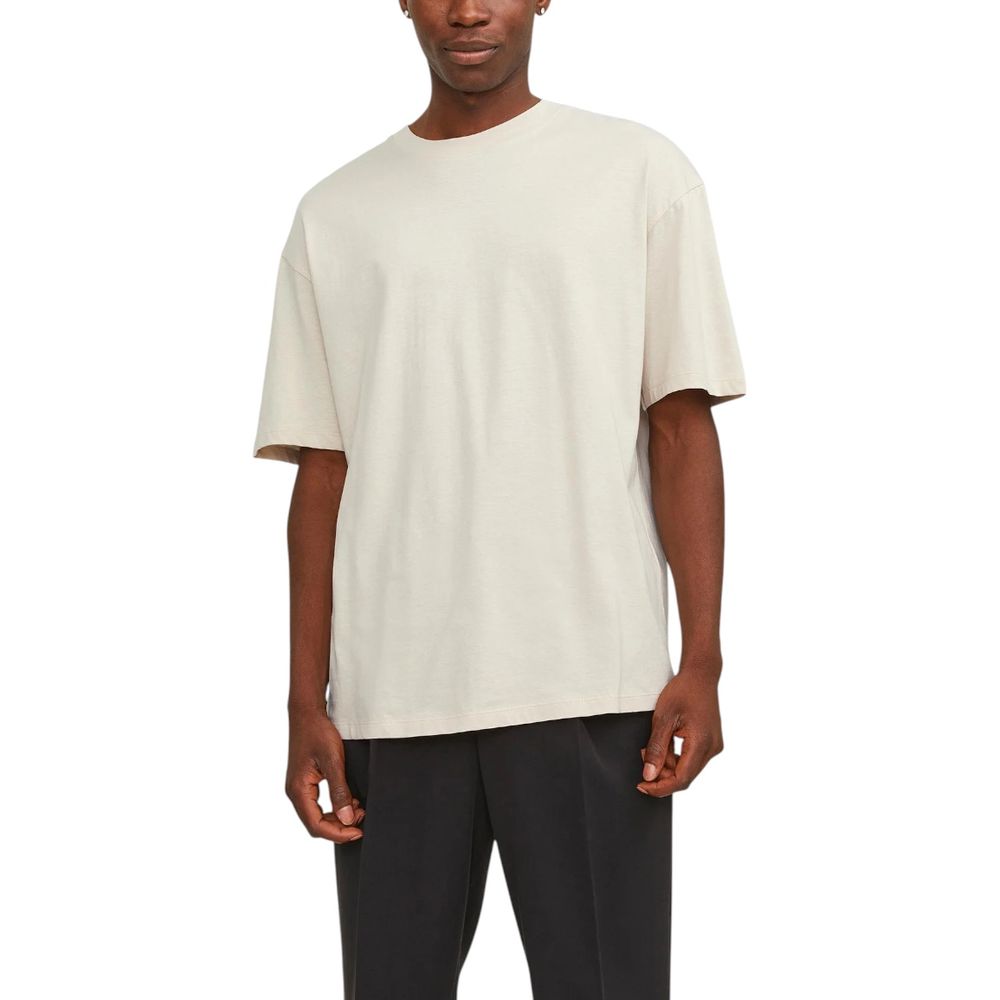 Beige Cotton T-Shirt
