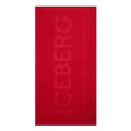 Red Cotton Men Beach Towel