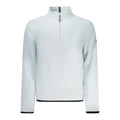 Blue Polyester Men Sweatshirt