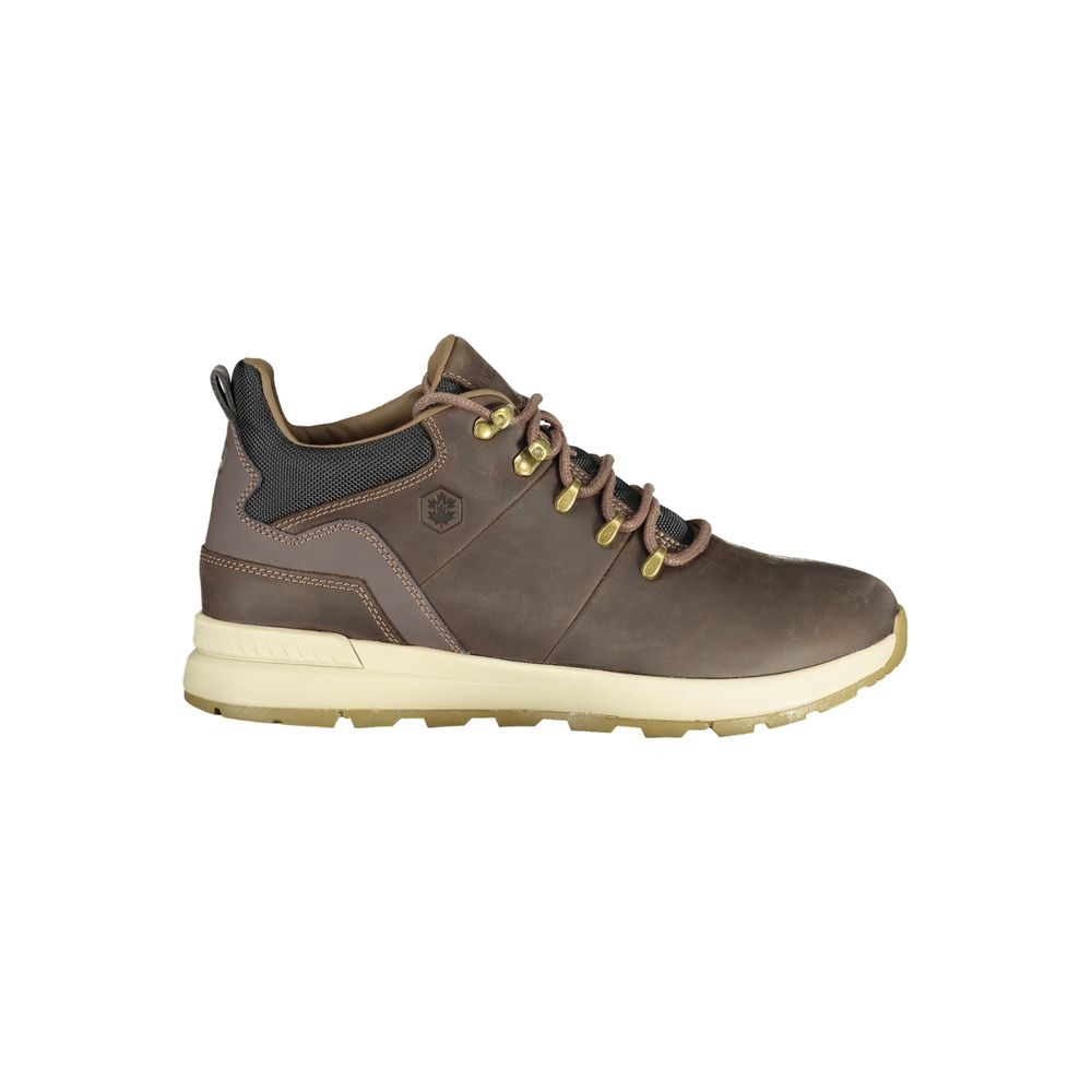Marrone Leather Men Ankle Boot