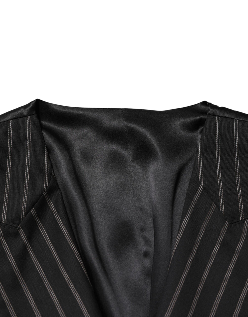 Black Stripes Wool Dress Men Waistcoat Vest