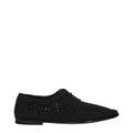 Black Fabric Oxfords And Derbies