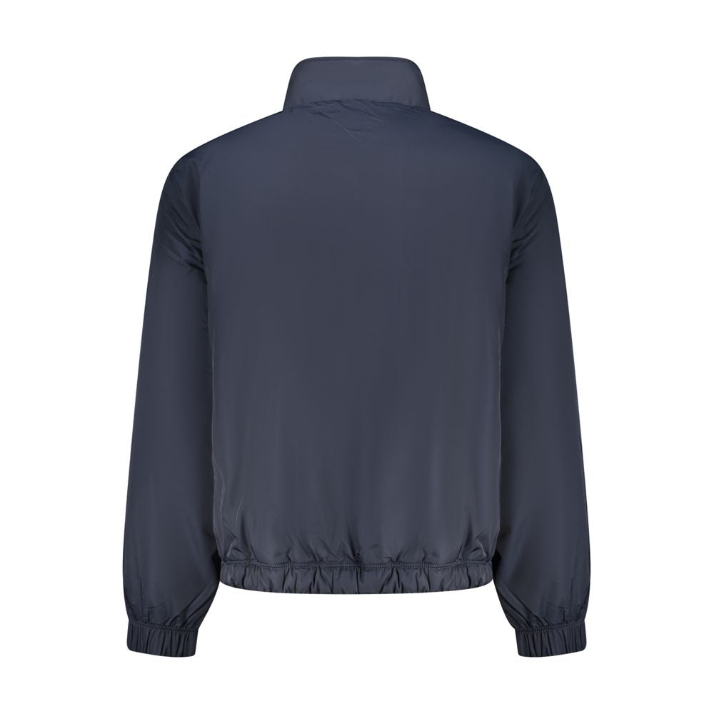 Blue Polyester Men's Jacket