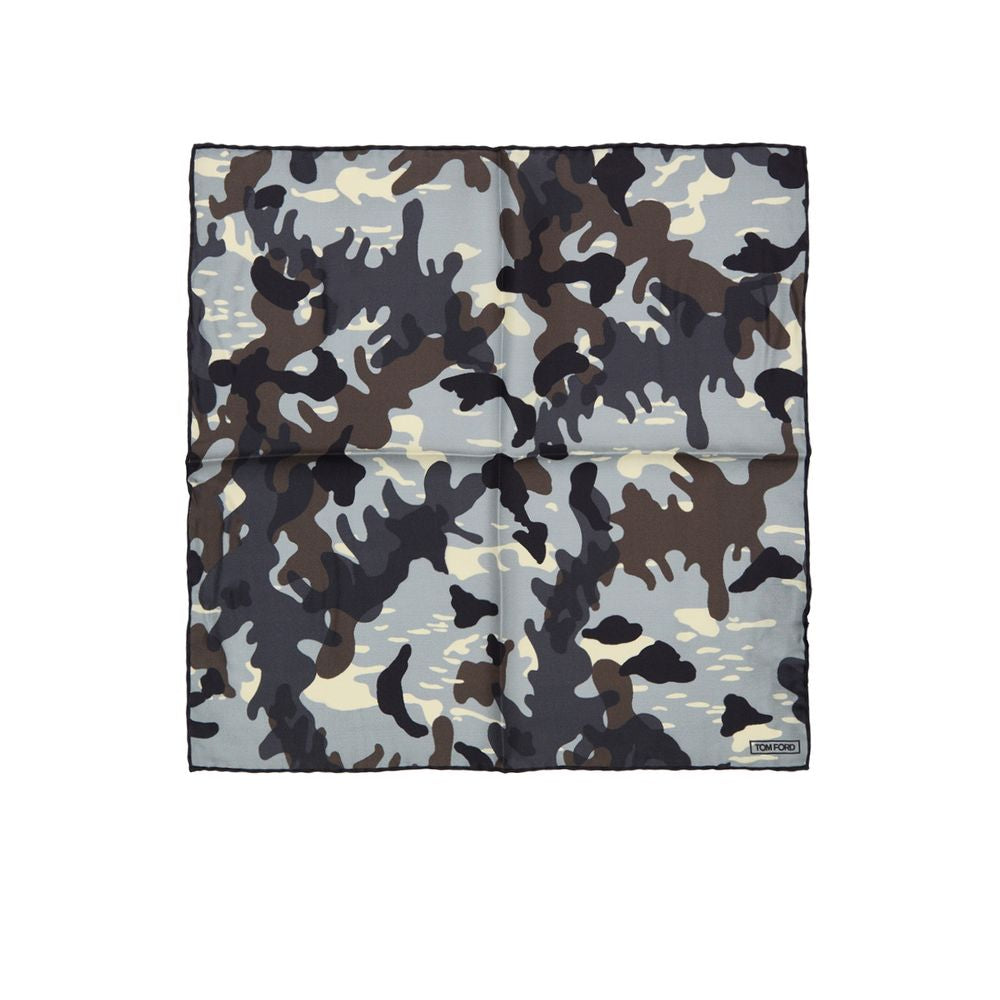 Gray Silk Pocket Square