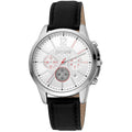 Black Leather Dress Watch