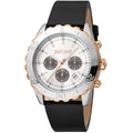 Black Leather Bracelet Watch