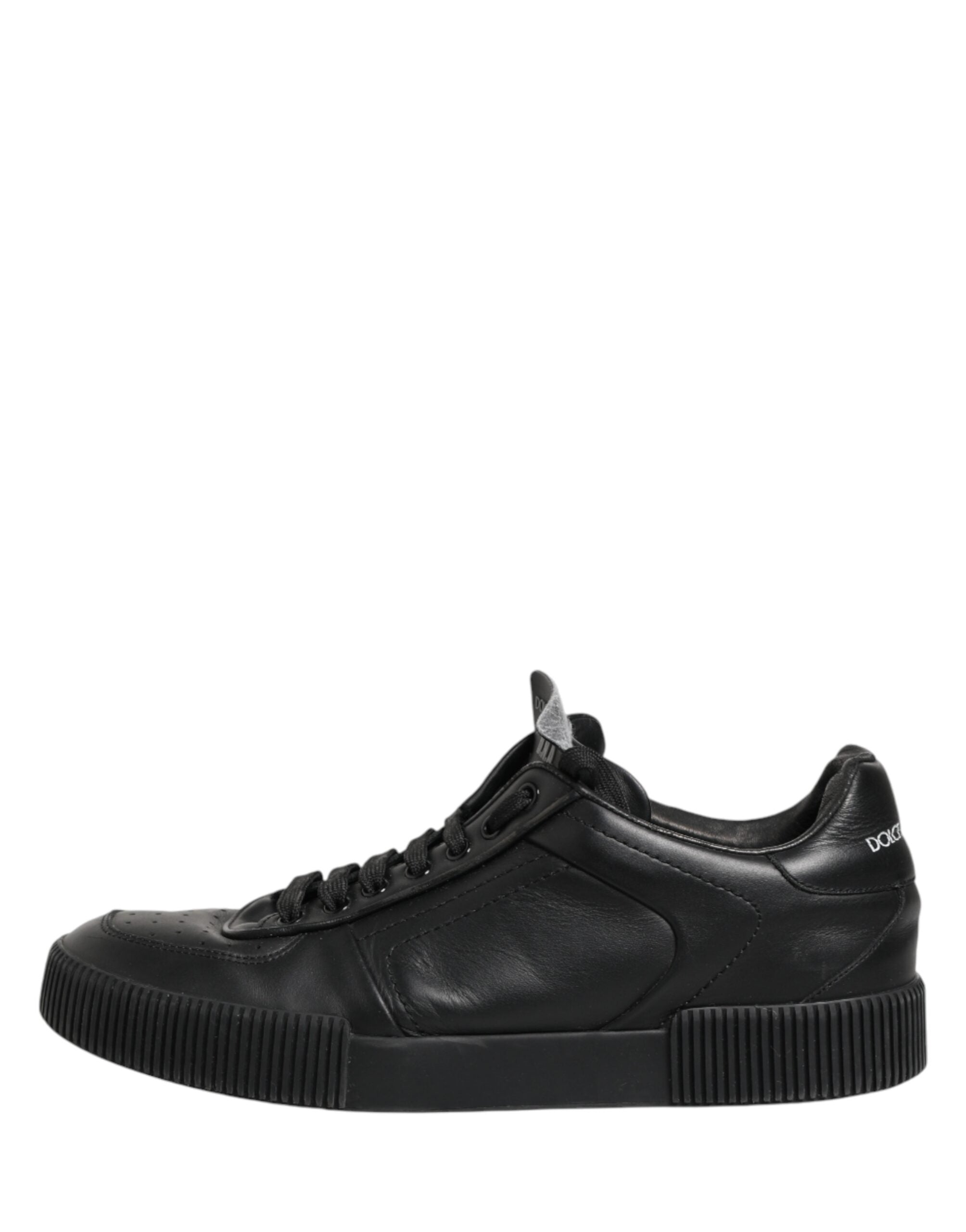 Black MIAMI Calf Low Top Men Sneakers  Shoes
