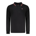 Black Cotton Men Polo Shirt