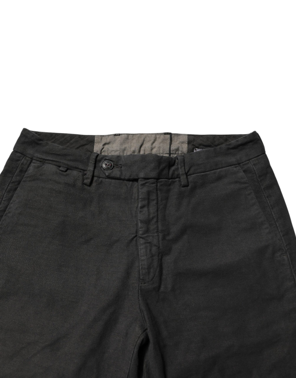 Dark Gray Cotton Mid Waist Skinny Men Denim Jeans