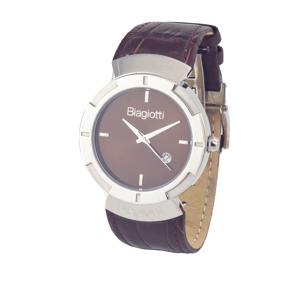 Brown Leather Dress Watch