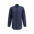 Blue Linen Dress Shirt
