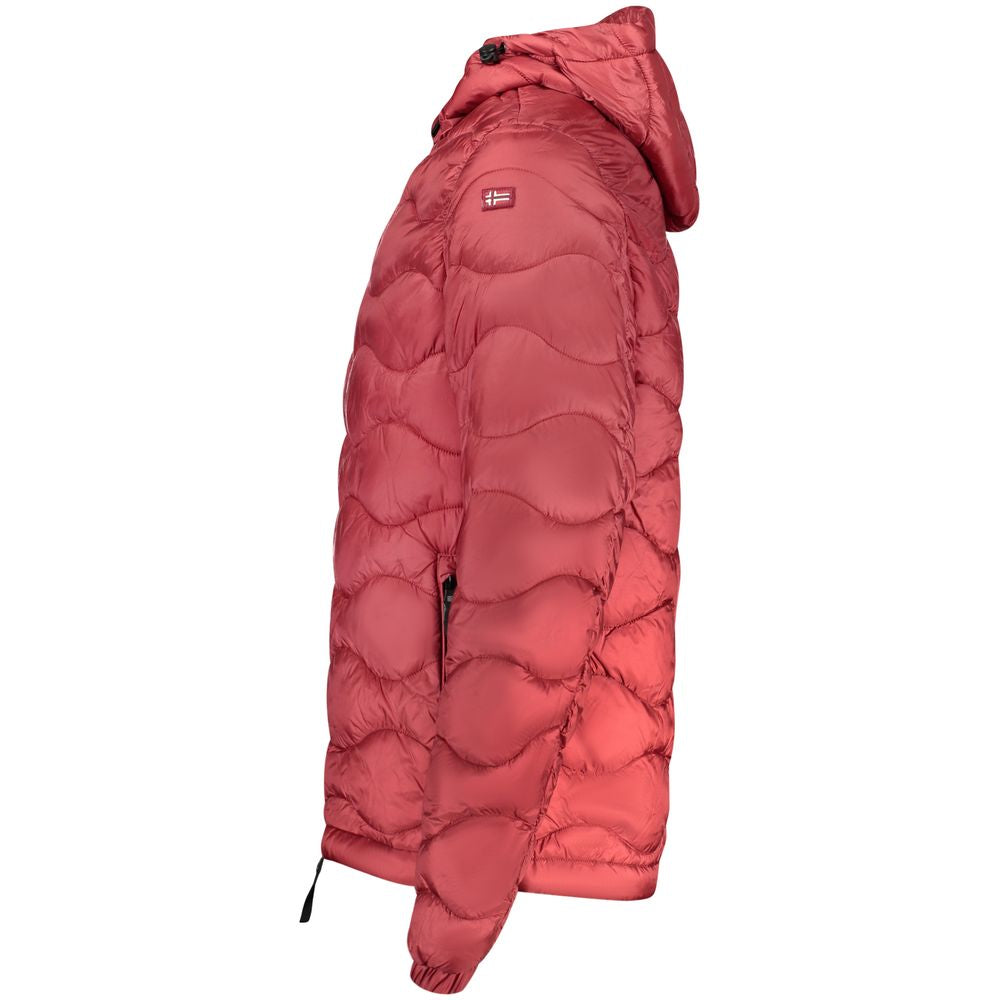 Red Polyamide Men's Jacket