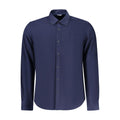 Blue Cotton Men Shirt